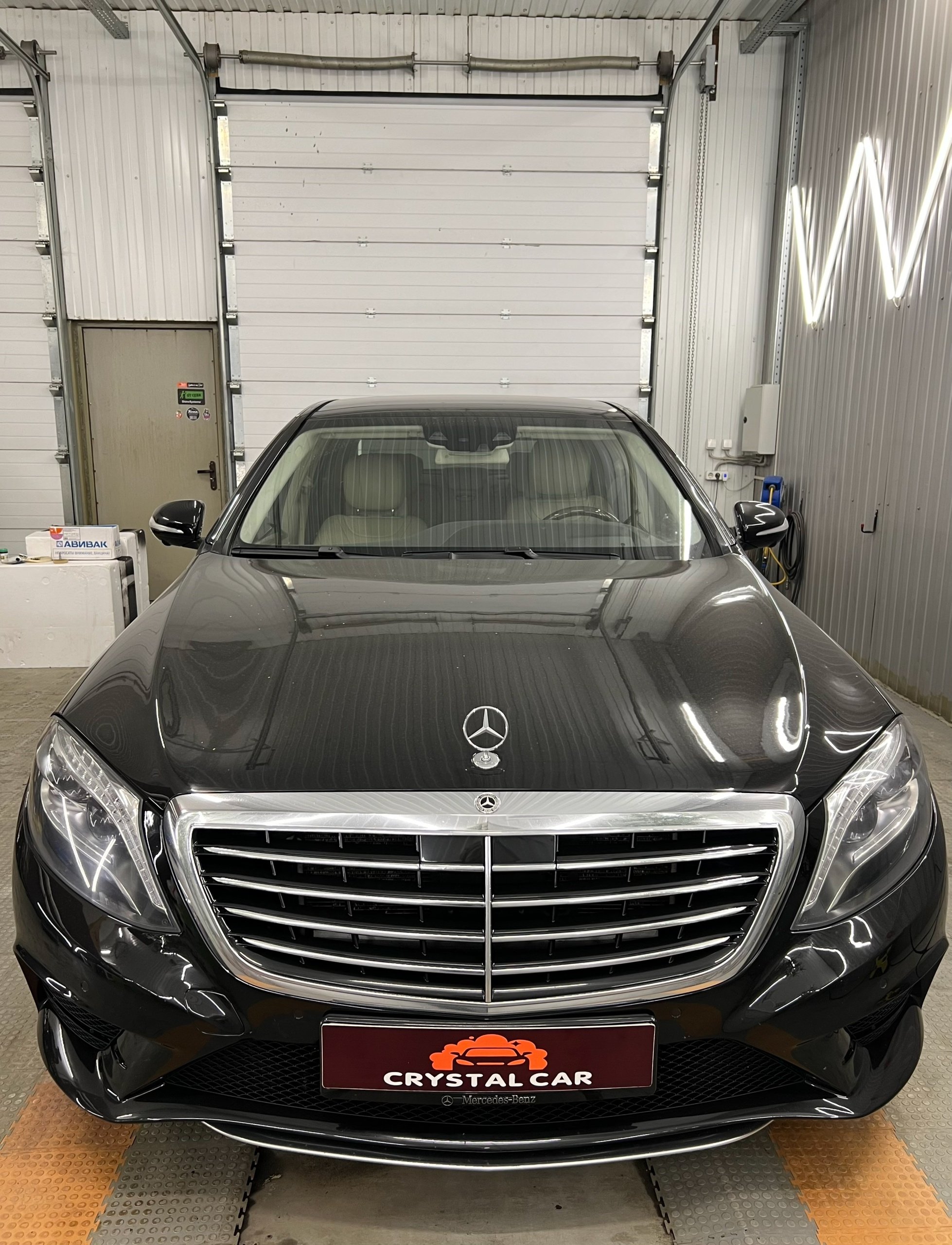 Рулевое колесо Mercedes-Benz W222 после реставрации в CrystalCar